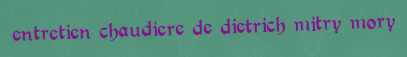 Entretien chaudiere De Dietrich Mitry mory